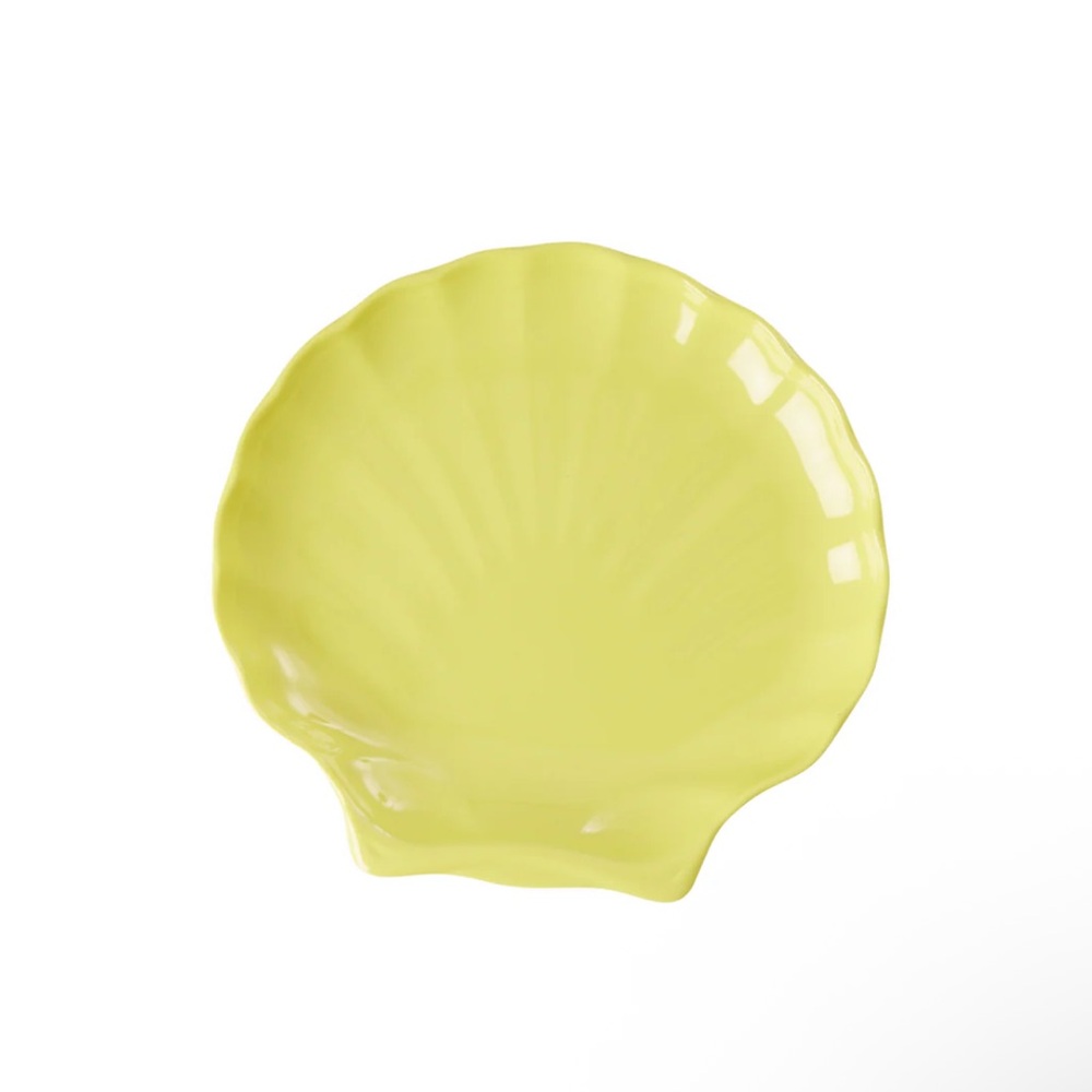 Ice Lemon Shell-Shaped Decorative Plate